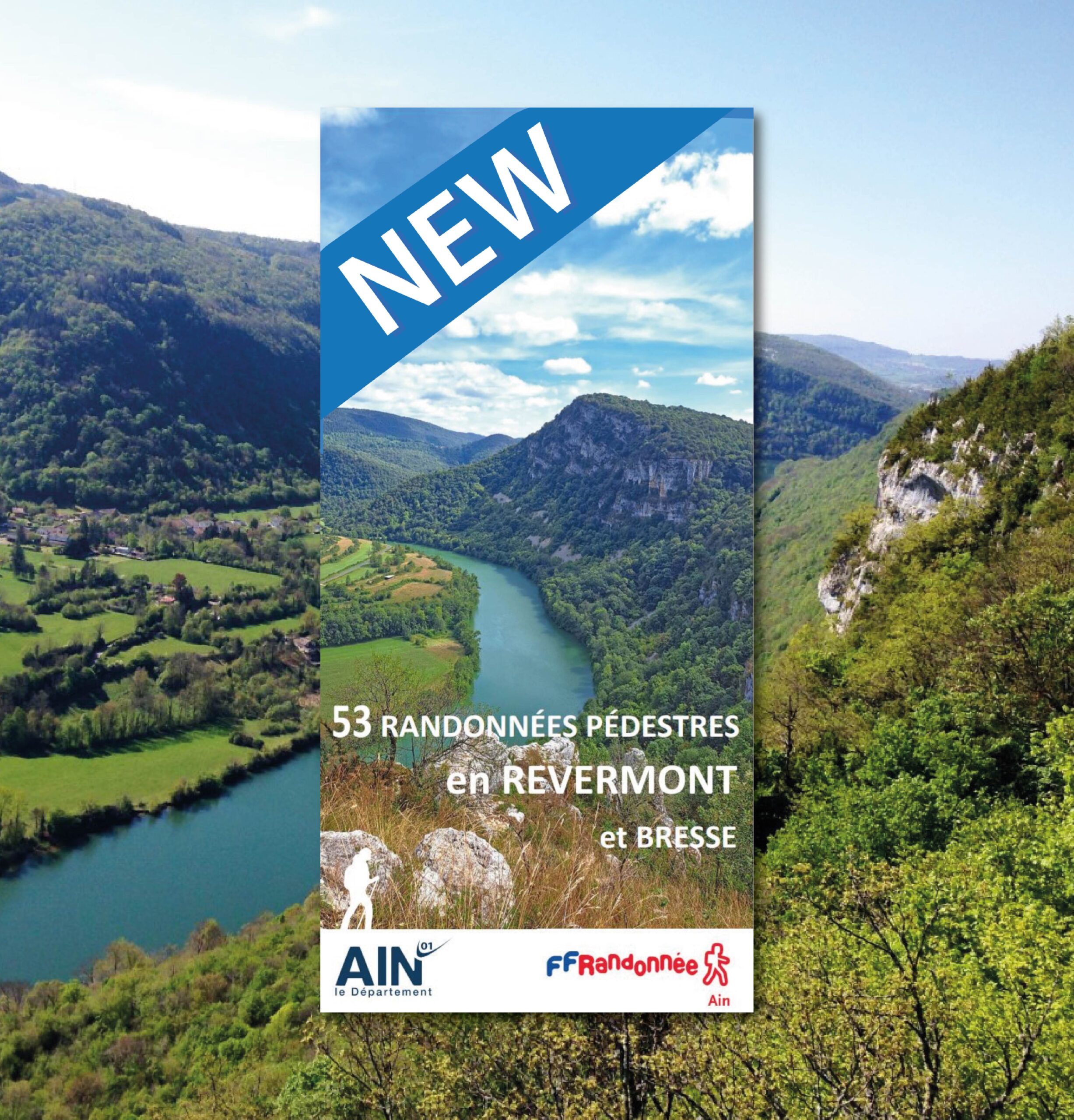 Sortie du nouveau topoguide « 53 randonnées pédestres en Revermont et Bresse »