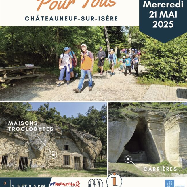 Rando pour tous à Chateauneuf-sur-Isère le 21 mai