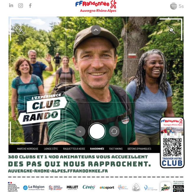 Rejoignez un club de randonnée en Auvergne-Rhône-Alpes