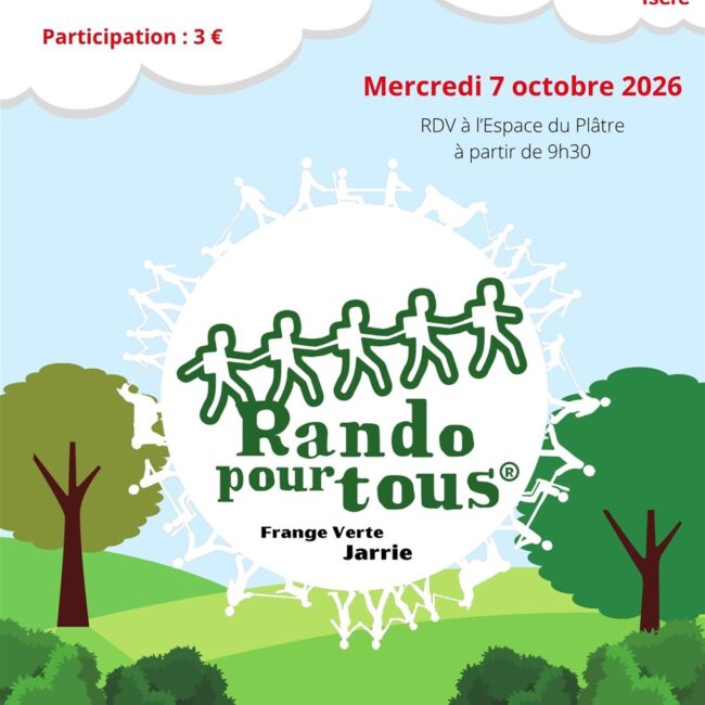 Rando pour tous 2026 à Jarrie en Isère