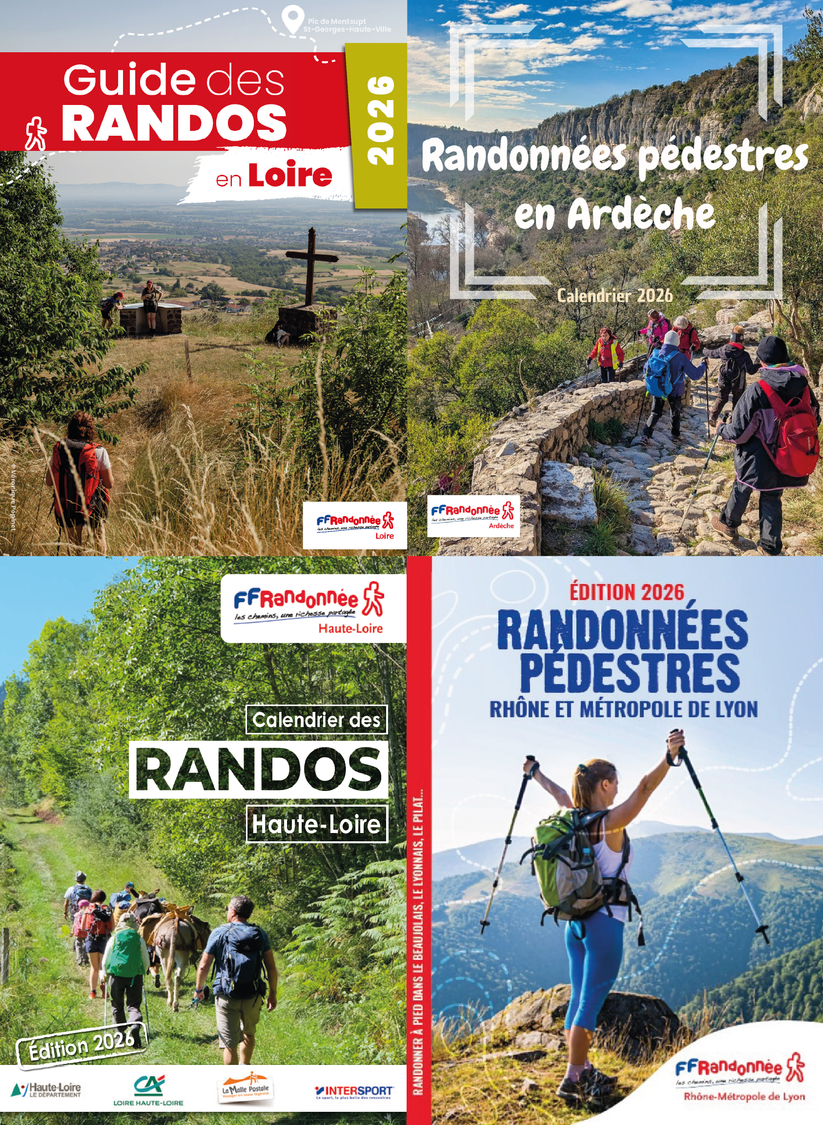 Calendriers des randonnées 2026 en Auvergne-Rhône-Alpes