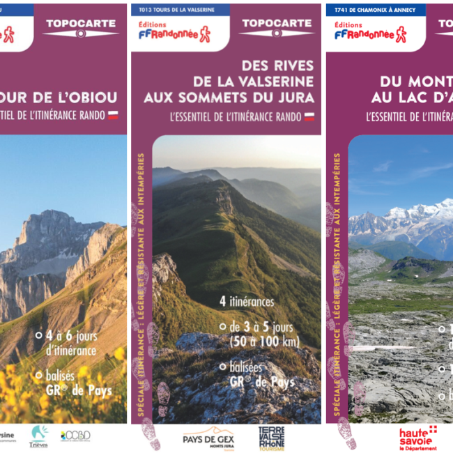 Trois nouvelles Topocartes 2026 en Auvergne-Rhône-Alpes