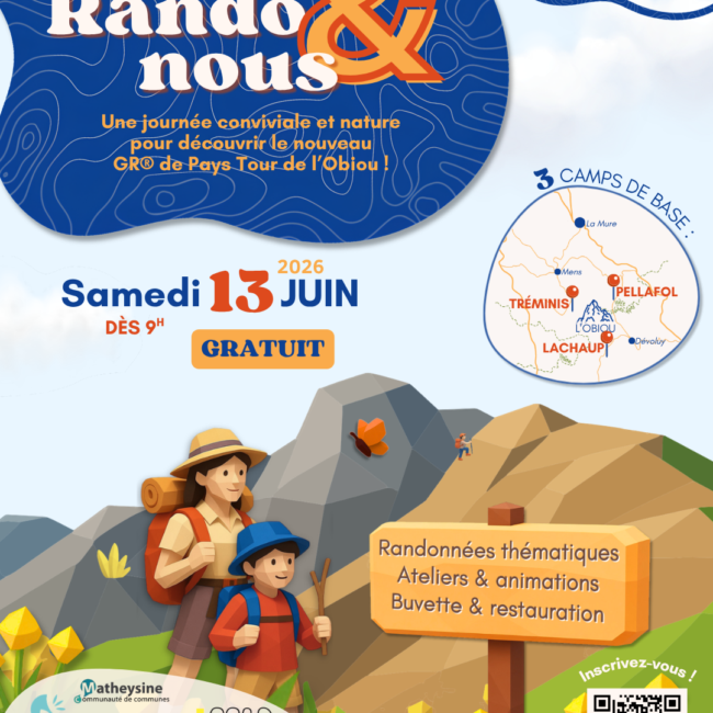 Affiche Rando&Nous autour de l'Obiou