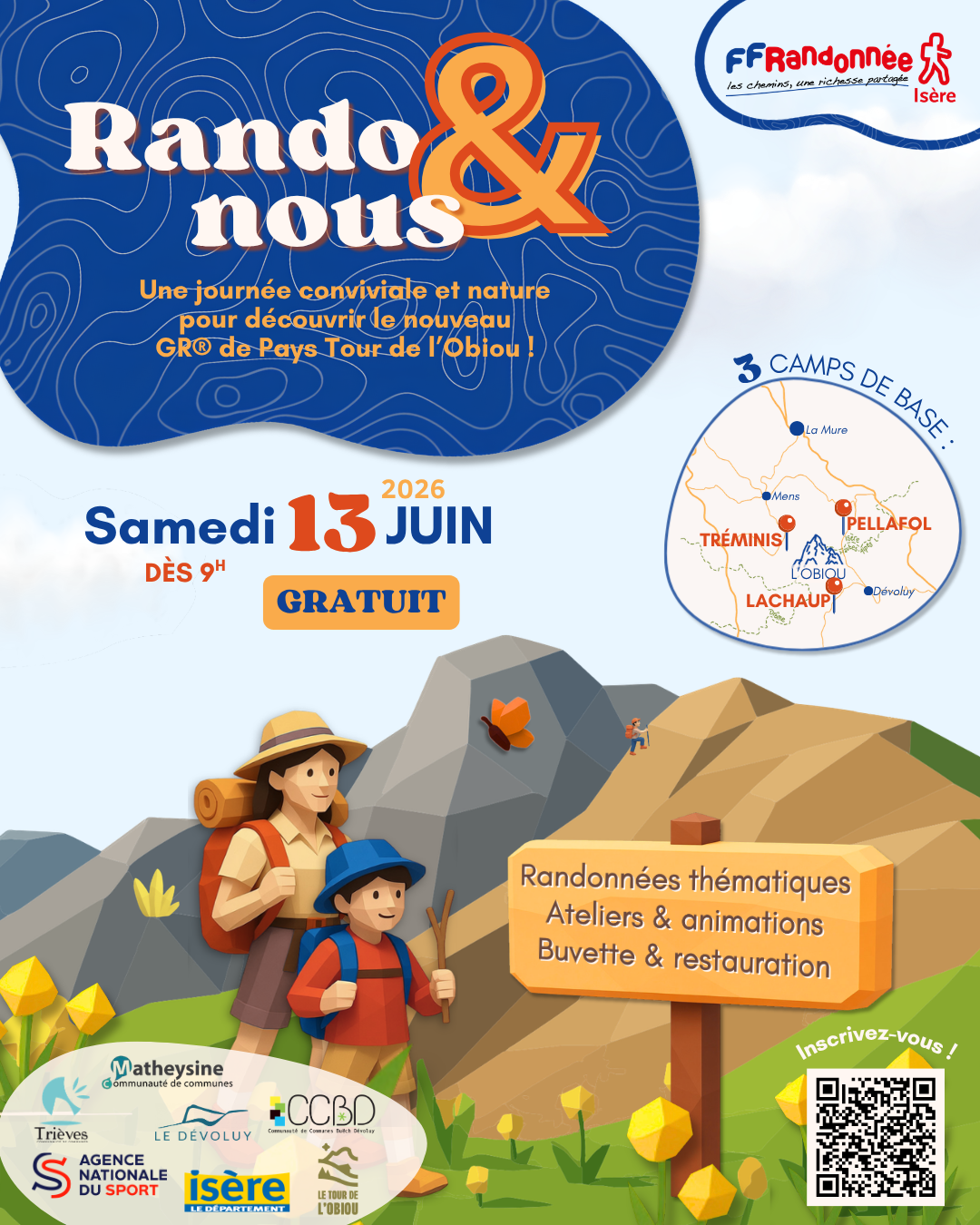 Affiche Rando&Nous autour de l'Obiou