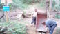 Une passerelle reconstruite sur le GR® 65 – chemin vers Compostelle