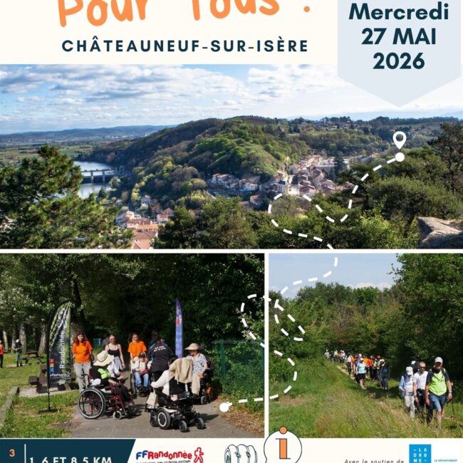 Rando pour tous à Chateauneuf-sur-Isère le 27 mai