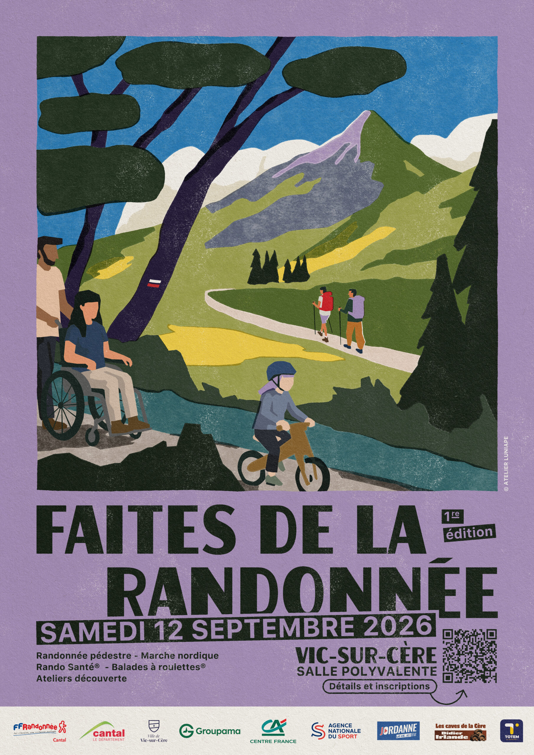 Faites de la randonnée » 1ère édition organisée par le FFRandonnée Cantal le 12 septembre à Vic-sur-Cère