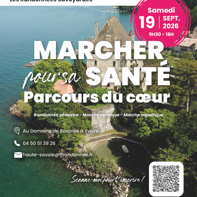 Marcher pour sa santé 5ème édition – 19 septembre 2026 - FFRandonnée Haute-Savoie